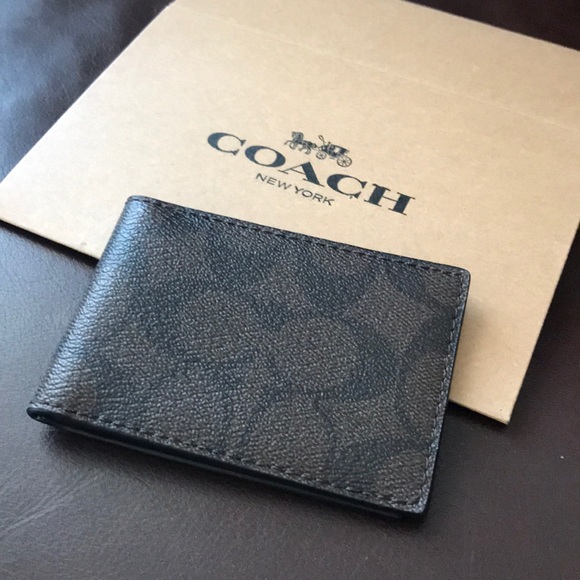 coach mens wallet id insert